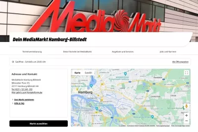 Media Markt Filiale Billstedter Platz 37j - 22111 Hamburg