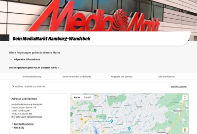 Media Markt Filiale - Friedrich-Ebert-Damm 110 - 22047 Hamburg